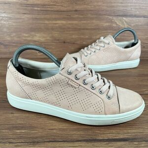 Ecco Soft 7 Pink Low Top Sneakers Women’s Size 7 (38) Shoes EXTRA WIDTH